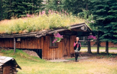 The WINNER!! POST in GROUND,sod roof, berm.