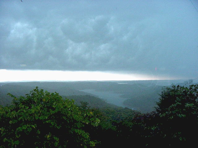 storm view from sofa